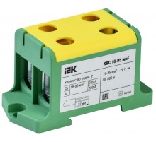 Клемма вводная силовая КВС 16-95 кв.мм. 2-рядная PE  YZN23-095-K52  IEK