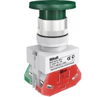 Выкл. кноп. грибок с фикс. AEAL 22 мм 1НО+1НЗ Цвет:  25039DEK  DEKraft