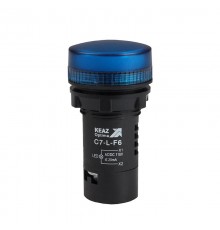Лампа светодиодная OptiSignal Compact D22 C7-L-F6 синяя 110 В AC/DC XB7EV06GP  362158  КЭАЗ