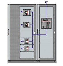 Уголок монтажный для системы шин (4шт) Сталь  1STQ007431A0000  ABB