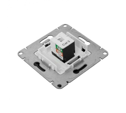 Механизм розетки RJ11, чёрный Эпика EKF  UP1-SOB-RJ11  EKF