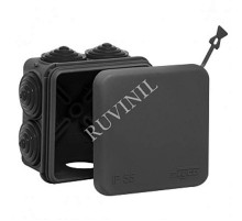 Коробка распределительная для о/п 70х70х40 7 вводов (черная) УХЛ1  67030Ч  Рувинил