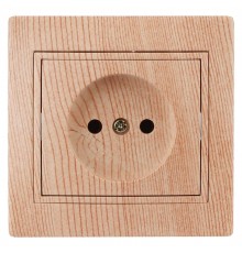 1-201-11 Intro Розетка 2P, 16А-250В, IP20, СУ, Plano, сосна  Б0030057  Intro