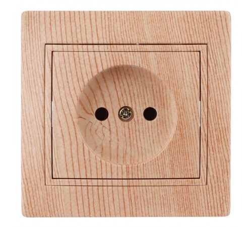 1-201-11 Intro Розетка 2P, 16А-250В, IP20, СУ, Plano, сосна  Б0030057  Intro