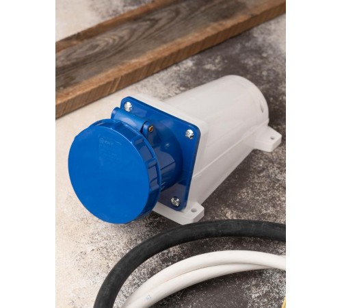 Розетка стационарная наружная 133 2Р+РЕ 63А 220В IP67 EKF PROxima  ps-133-63-220  EKF