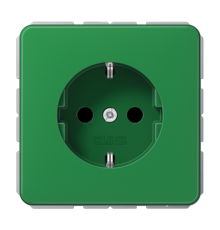 Штепсельная розетка SCHUKO 16A 250V~; зеленая  CD1520BFGN  Jung
