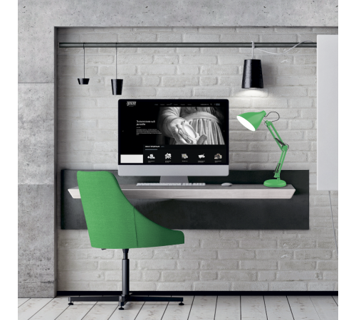 Светильник настольный GTL003 60W 220-240V E27 зеленый струбцина и основание 1/12  GT0033  Gauss