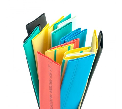 Термоусаживаемая трубка ТУТ нг 12/6 набор:7 цветов по 3шт. 100мм. EKF PROxima  tut-n-12  EKF