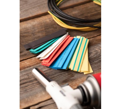 Термоусаживаемая трубка ТУТ нг 12/6 набор:7 цветов по 3шт. 100мм. EKF PROxima  tut-n-12  EKF