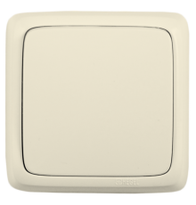 Выключатель открытой установки, одноклавишный, с изолирующей пластиной, цвет слоновая кость  ВА10-113-01  HEGEL
