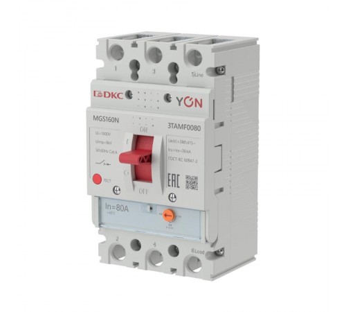 Авт. выкл. YON MGS160 3P 64-80A 36kA  MGS160N-3TAMF0080  DKC
