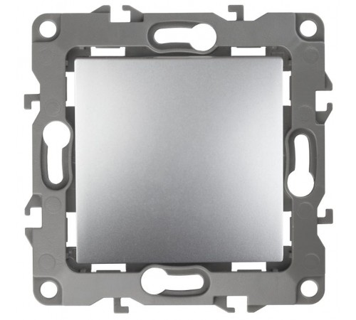 Выключатель 12-1101-03   10АХ-250В,  алюминий  Б0014623  ЭРА