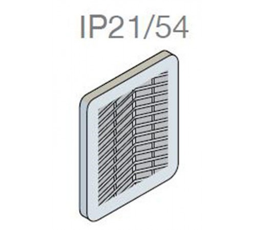 Фильтр выпускной с решеткой 325x325мм ВхШ  EN0325K  ABB