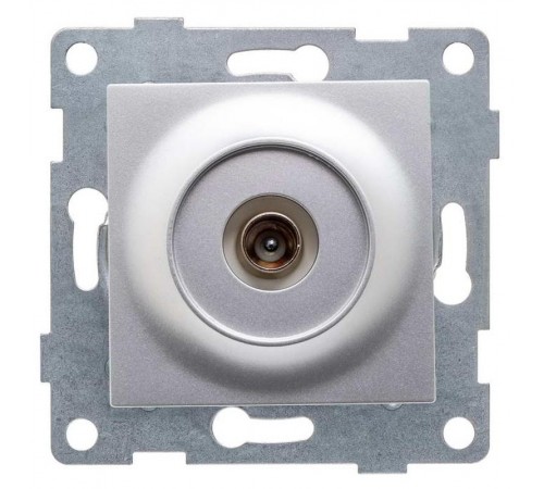 Ugra Механизм антенной розетки, одинарная, СУ, серебро  С11А1-004  GUSI Electric