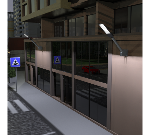 Кронштейн для уличных светильников с переменным углом 500*150*120 D48мм  903265105  Gauss