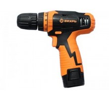 Дрель-шуруповерт аккумуляторная ДА-12Л-2К (2,0 А/ч)  72/14/7  ВИХРЬ