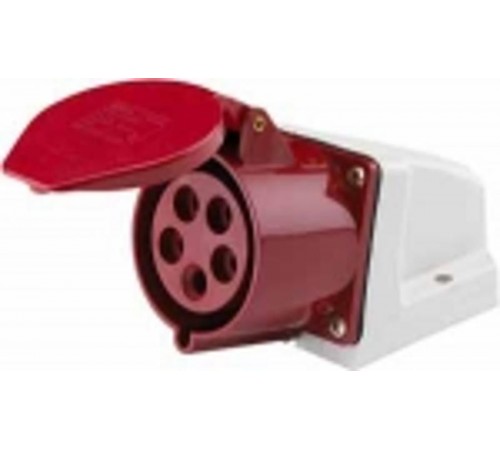 Розетка стационарная 125 3Р+РЕ+N 32А 380В IP44 РС-102 D  26033DEK  DEKraft