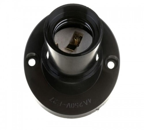 Патрон Е27 Ф П-02 Е27 карболитовый настенный  4690612032252  IN HOME