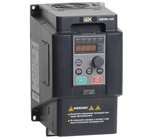 Преобразователь частоты CONTROL-L620 380В, 3Ф 0,75-1,5 kW   CNT-L620D33V0075-015TE  IEK
