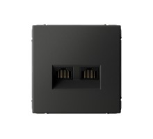 ArtGallery Базальт двойная компьютерная RJ45+RJ45, кат.6А, механизм  GAL001488  SE