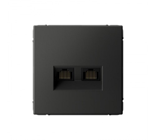 ArtGallery Базальт двойная компьютерная RJ45+RJ45, кат.6А, механизм  GAL001488  SE
