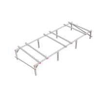 Опорная конструкция для установки оборудования TECHNORAPTOR 3000х1200 тип 1  KM-TR-SSEI-3000-1200-1  КМ - профиль