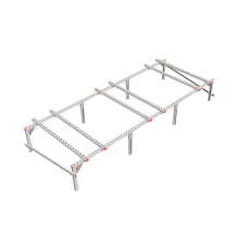Опорная конструкция для установки оборудования TECHNORAPTOR 3000х1200 тип 1  KM-TR-SSEI-3000-1200-1  КМ - профиль