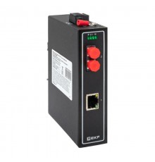 Медиаконвертер 10/100/1000Base-TX в 1000Base-X, разъем FC, двойное одномодовое оптоволокно, 1310нм TSX TSX-MC-1GX1GT-FCEKF