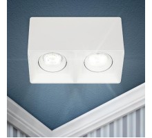 Светильник настенно-потолочный спот OL24-2 WH MR16/GU5.3, белый, поворотный  Б0054382  ЭРА