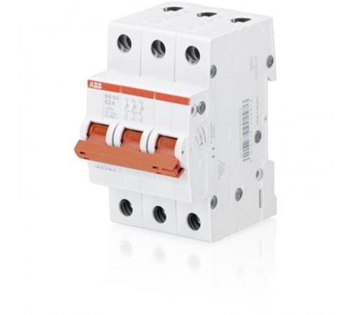 Рубильник 3 пол. SHD203/25 рычаг красный  2CDD273111R0025  ABB