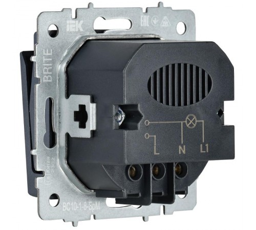 BRITE Выключ. карточный 30А ВС10-1-8-БрМ мар.  BR-V11-0-10-K35  IEK
