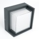 Светильник архитектурный настенный DH108, 12W, 720Lm, 4000K, черный, квадрат, 160*160*100  06350  Feron