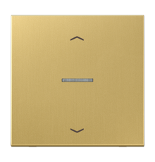 Клавиша для KNX кнопки, 1 группа, с окошком и символами "стрелки"; металл; латунь Classic  ME101KO5PC  Jung
