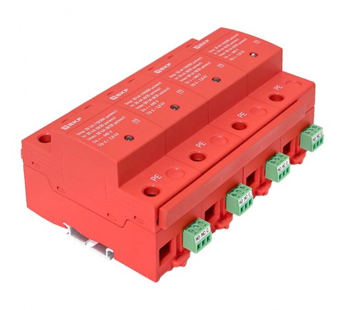 Устройство защиты от импульсных перенапряжений Класс 1 Iimp 25kA (10/350s) 4P  spd-t1-4p  EKF