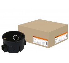 Коробка установочная 60х40 с ушами с саморезами  SQ1402-0001  TDM