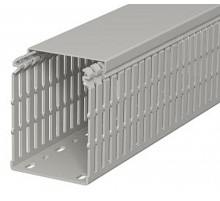 Кабель-канал перфорированный LKV N 100x75x2000 мм ПВХ серый RAL7030  6178439  OBO Bettermann