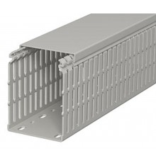 Кабель-канал перфорированный LKV N 100x75x2000 мм ПВХ серый RAL7030  6178439  OBO Bettermann