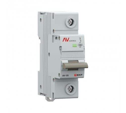 Выключатель автоматический AV-125 1P 63A (D) 10kA  AVERES mcb125-1-63D-av EKF