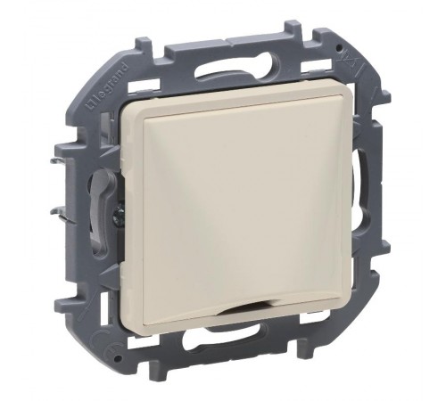 Inspiria Слоновая кость Вывод кабеля с зажимом для крепления  673891  Legrand