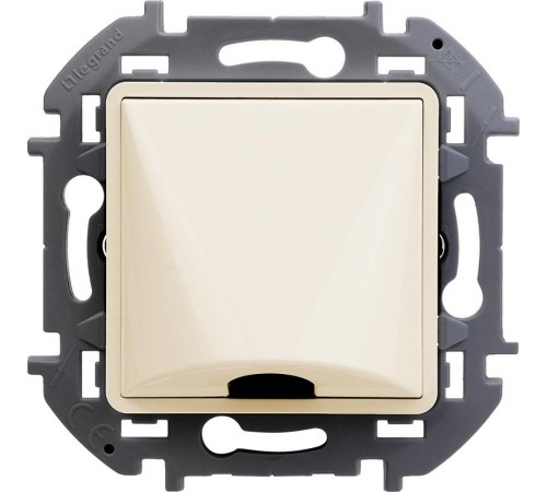 Inspiria Слоновая кость Вывод кабеля с зажимом для крепления  673891  Legrand