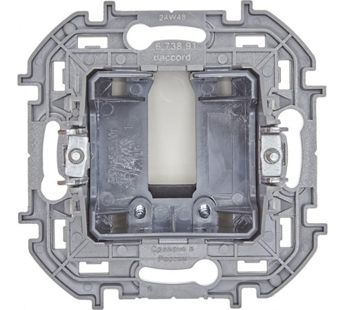 Inspiria Слоновая кость Вывод кабеля с зажимом для крепления  673891  Legrand