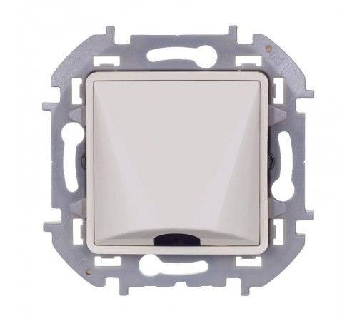 Inspiria Слоновая кость Вывод кабеля с зажимом для крепления  673891  Legrand