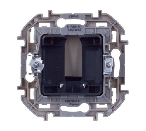 Inspiria Слоновая кость Вывод кабеля с зажимом для крепления  673891  Legrand