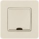 Inspiria Слоновая кость Вывод кабеля с зажимом для крепления  673891  Legrand