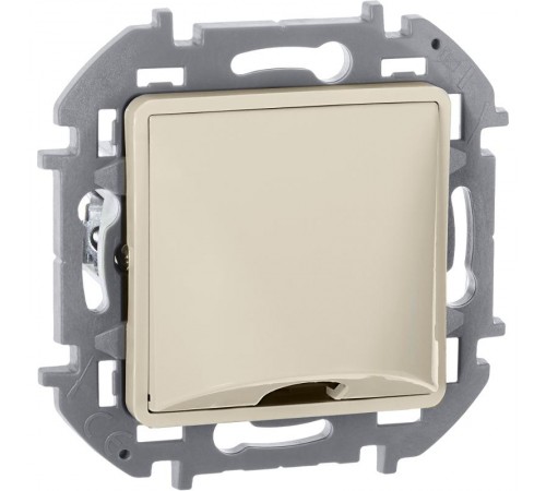 Inspiria Слоновая кость Вывод кабеля с зажимом для крепления  673891  Legrand