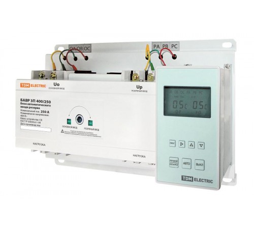 Блок автоматического ввода резерва БАВР 3П 400/250А  SQ0743-0014  TDM