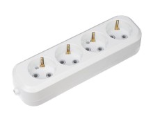 Колодка 4 гнезда c заземлением  11-8707  REXANT