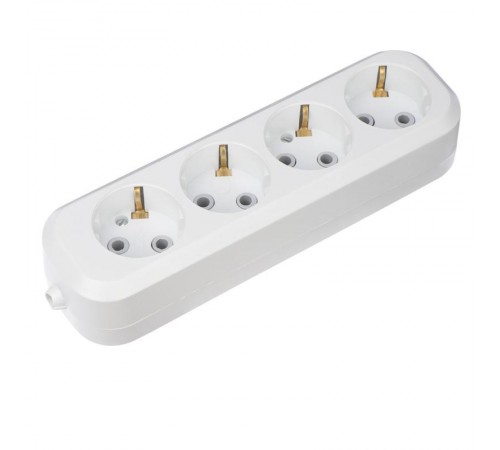 Колодка 4 гнезда c заземлением  11-8707  REXANT