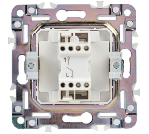 SKANDY Выключатель 1-клавишный 10А SK-V01Bl черный  SK-V10-0-10-K02  IEK