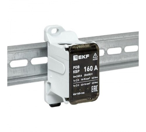 Клеммный блок распределительный КБР 160A  kbr160-rus EKF